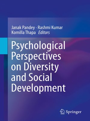 cover image of Psychological Perspectives on Diversity and Social Development